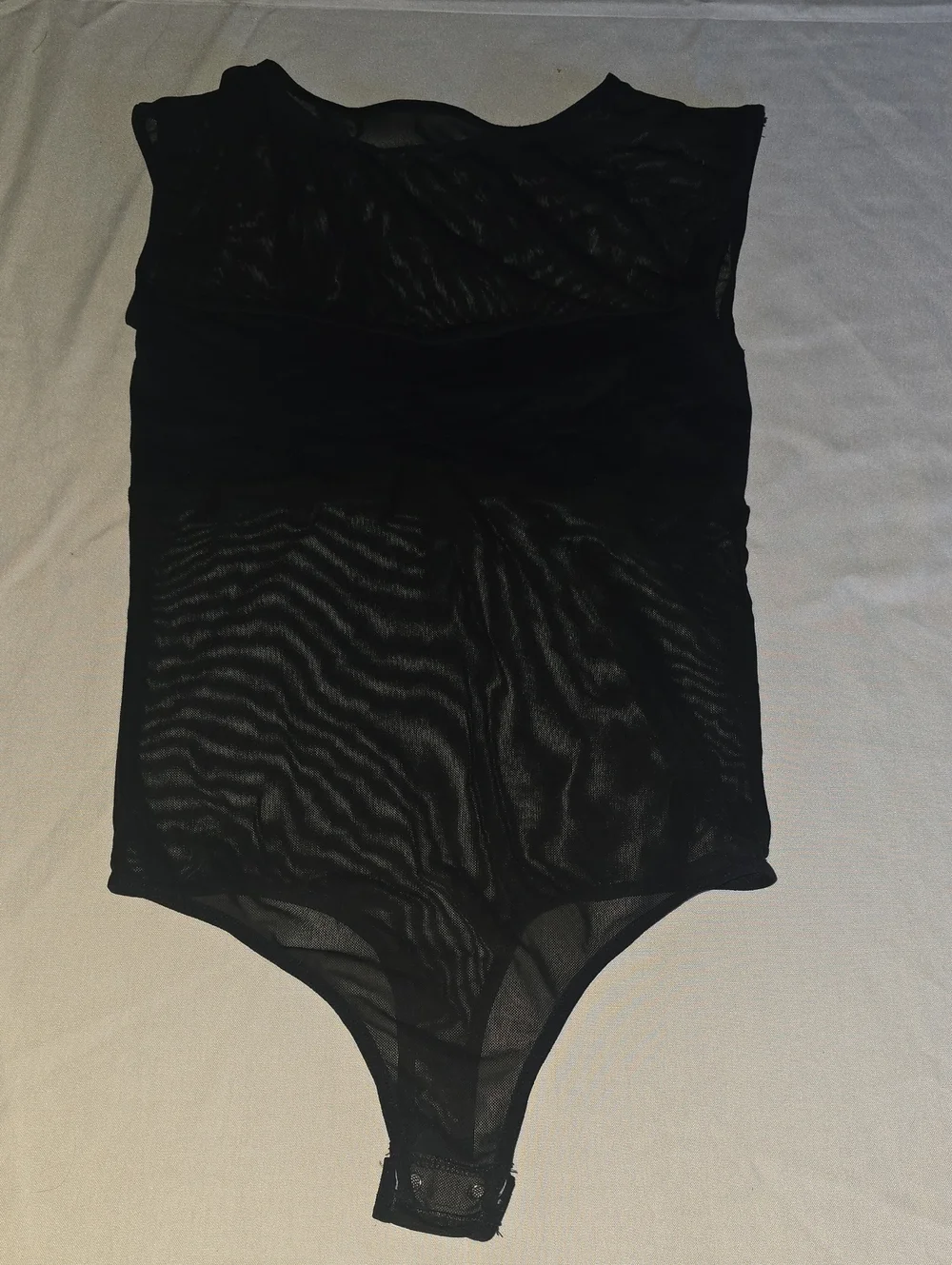 Free People Intimately Black Sheer Mesh Bodysuit